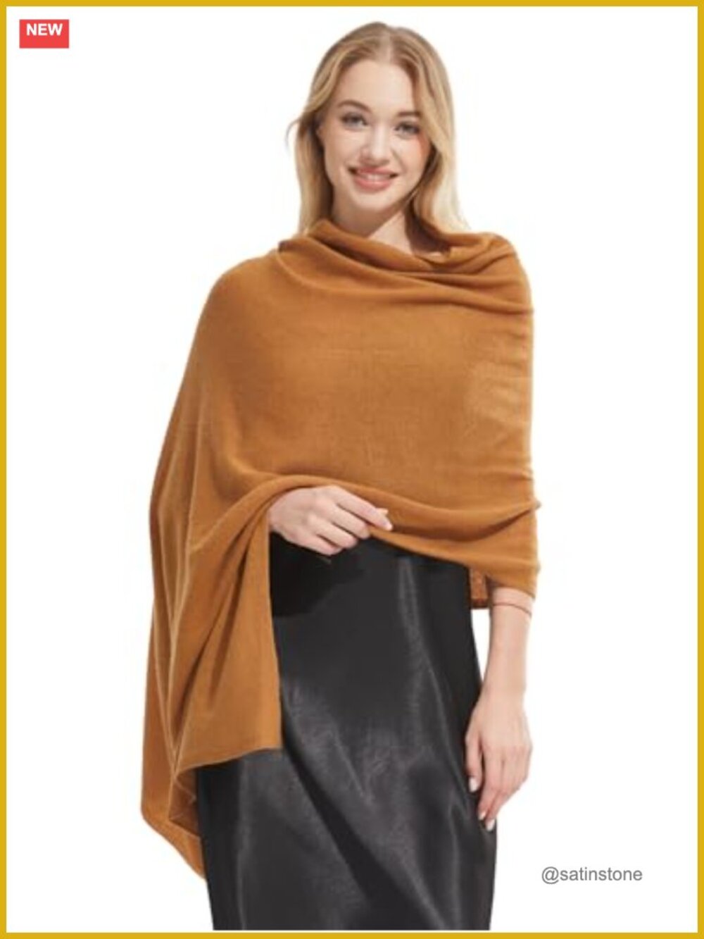 Cashmere Wool Blend Shawl Wrap Oversized Pashmina Scarf Travel Blanket